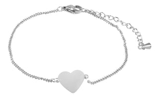 Troli Fine steel Bracciale with heart VCBW013S
