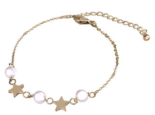 Troli Delicato Bracciale Placcato Oro Con Perle