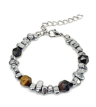 Troli Bracciale Di Perline In Acciaio Con Occhio Di Tigre