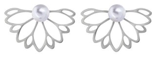 Troli Luxury steel Orecchini with 2in1 pearl