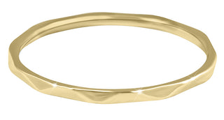 Troli Minimalist Gold-Plated Ring With A Delicate Gold Design - Size: 52 Mm 