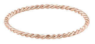Troli Anello Minimalista Placcato Oro Rosa - Circuito: 49 Mm