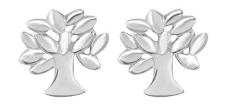 Troli Modern steel Orecchini Tree of life