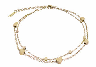 Troli Bracciale Moderno In Oro Placcato A Forma Di Cuore