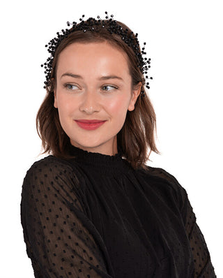 Troli Fascia Nera Alla Moda Per Capelli
