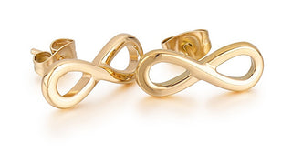 Troli Orecchini A Forma Di Infinito Placcati In Oro Vwse004 G
