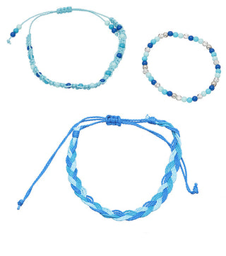 Troli Set Di Braccialetti Blu Per Bambini (3 Pezzi)