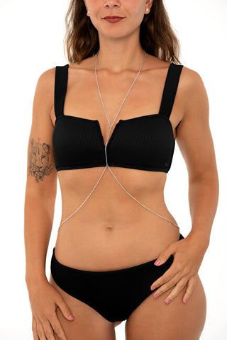 Troli Timeless steel Collana with a drawstring at the waist