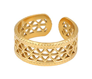 Troli Gold-Plated Steel Ring Without Tempo 