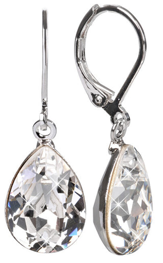 Levien Élégantes boucles d'oreilles avec cristaux Pear Crystal 