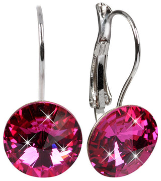 Levien Eleganti Orecchini Rivoli Fucsia