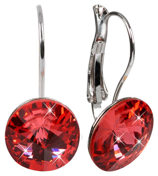 Levien Élégantes Boucles d’oreilles Rivoli Padparadsch 