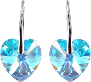 Levien Romantic Orecchini Heart Aqua AB
