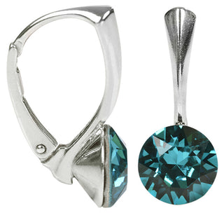 Levien Boucles d'oreilles en argent Xirius Blue Zircon 