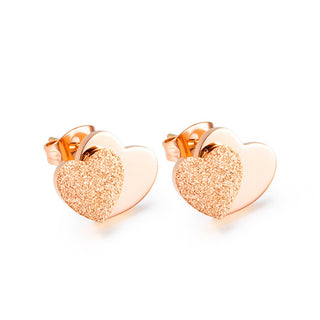 Troli Gentle bronze heart Orecchini VGE646 R