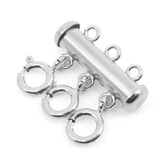 Troli Steel separating clasp per 3 chains e bracelets