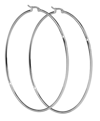 Troli Timeless steel Orecchini circles - Diameter: 3 cm
