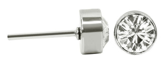 Levien Orecchini In Acciaio Scintillante Chaton Crystal