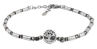 Troli Steel Bracciale with the tree of life VBD400S