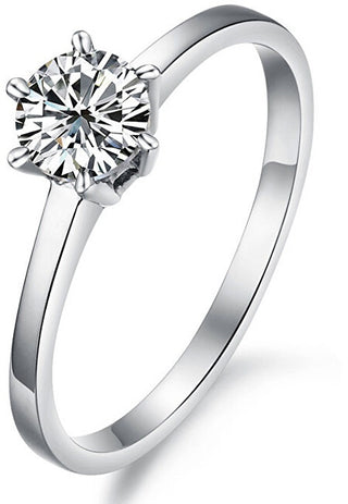 Troli Stainless steel Anello with crystal KRS-126 - Circuit: 60 mm
