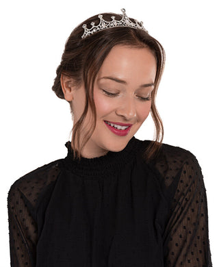 Troli Un'Affascinante Corona/Diadema Con Cristalli Trasparenti