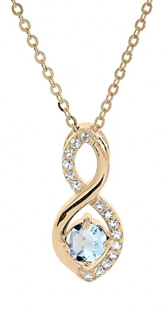 Kalace Charming gold-plated Collana with zircons PO/SP08340TZ