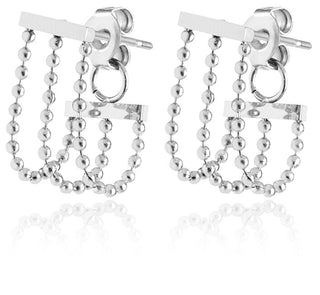 Troli Original steel Orecchini with chains