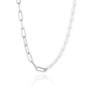 Troli Collana Originale In Acciaio Con Perle Vwsn001S