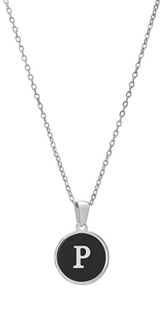 Troli Collana Originale In Acciaio Con La Lettera P