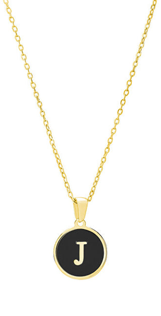 Troli Collana Originale Placcata In Oro Con La Lettera J