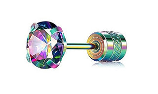 Troli Strahlender Einzelohrring mit farbigem Zirkon Vhlle5096Cc 
