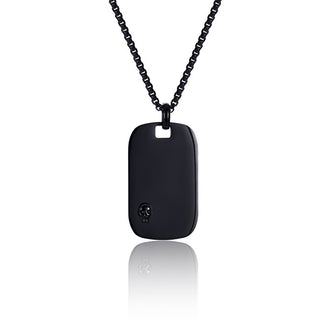 Troli Collier pour homme en acier avec pendentif chien et tête de mort Vsm003G-Pet 
