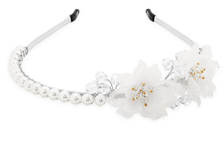 Troli Cerchietto Di Perle Con Fiori