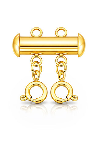 Troli Gold-plated separating clasp per 2 chains e bracelets