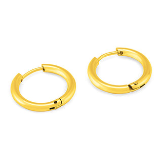 Troli Gold-plated hoop Orecchini KS-156 - Diameter: 1.9cm