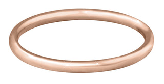 Troli Anello Minimalista In Oro Rosa Placcato Oro - Circuito: 52 Mm