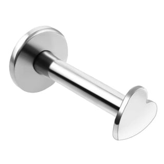 Troli Affascinante Labret In Acciaio A Forma Di Cuore