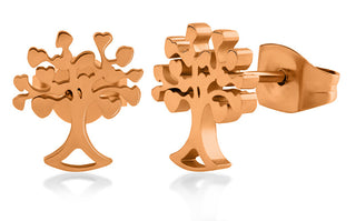 Troli Orecchini In Bronzo Con L'Albero Della Vita