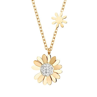 Troli Affascinante Collana Dorata Con Fiori Vsn004G-Pet