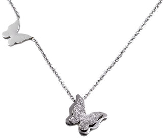 Troli Romantic Butterfly Collana Metal Butterfly KNSC-257-SIL