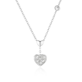 Troli Collana Romantica In Acciaio Con Cristalli Vsn028S
