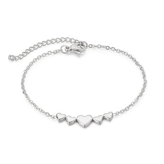 Troli Romantic steel Bracciale Hearts VEDB0330S