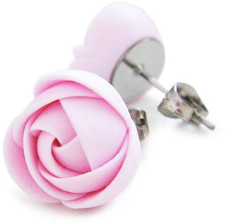 Troli Orecchini A Forma Di Fiore Rosa Puzetky