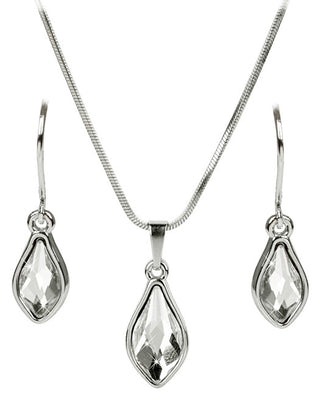 Levien Timeless set of Orecchini and Flame Crystal Collana