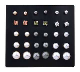 Troli Set Di Orecchini Graziosi - Pietre (15 Paia)