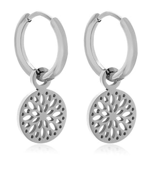 Troli Elegant steel Orecchini 2in1 circles VABRAE019S