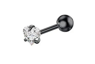 Troli Piercing In Titanio Abbinato Con Cuore Vse6015Sb-Pet