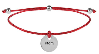 Troli Braccialetto Di Corda Mommy Rosso / Acciaio