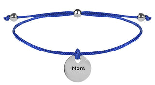 Troli Braccialetto Con Cordino Mommy Blu / Acciaio