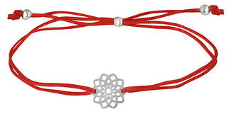 Troli Lanyard Bracciale with mandala red / steel